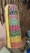 Trendy Kundan Glass Bangles Combo Box Exporters In India